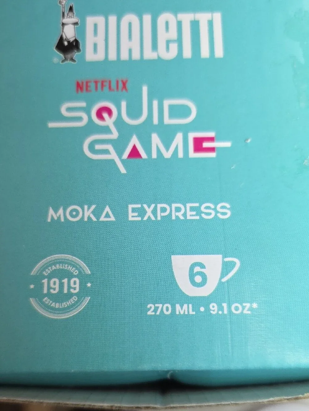 Squid Game Moka Express 6-Cup Espresso Maker